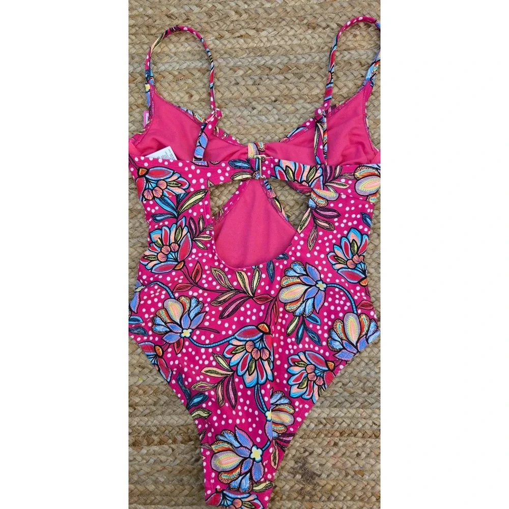 Floral Print Cutout One Piece - Tabitha Brown‎ X Target S(4-6)